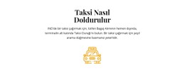 Taksi Nasıl Yapılır CSS Şablonu