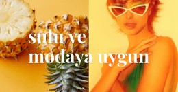 Sulu Ve Modaya Uygun Ücretsiz CSS Şablonu