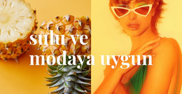 Sulu Ve Modaya Uygun Için HTML Sayfası