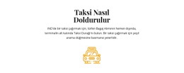 Taksi Nasıl Yapılır - Site Oluşturucu