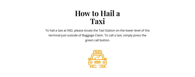 How to hall a taxi Web Design
