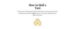How To Hall A Taxi CSS Template