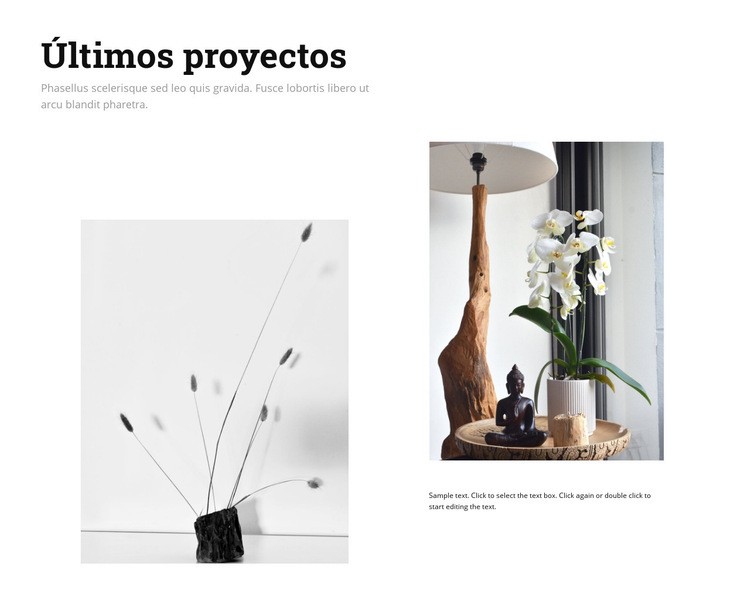 Últimos proyectos de interiorismo Diseño de páginas web