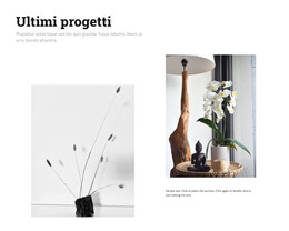 Ultimi Progetti Di Interior Design - Modello Di Pagina Web HTML