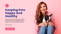 Keeping Pets Healthy CSS Website Template