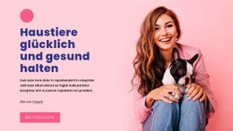 Mehrzweck-Website-Design Für Haustiere Gesund Halten