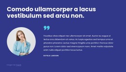 Bloque De Citas Con Imagen Plantilla CSS Básica