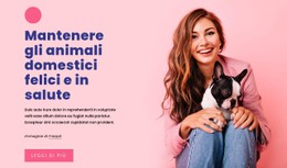 Mantenere Gli Animali Domestici Sani Modello Di Sito Web CSS
