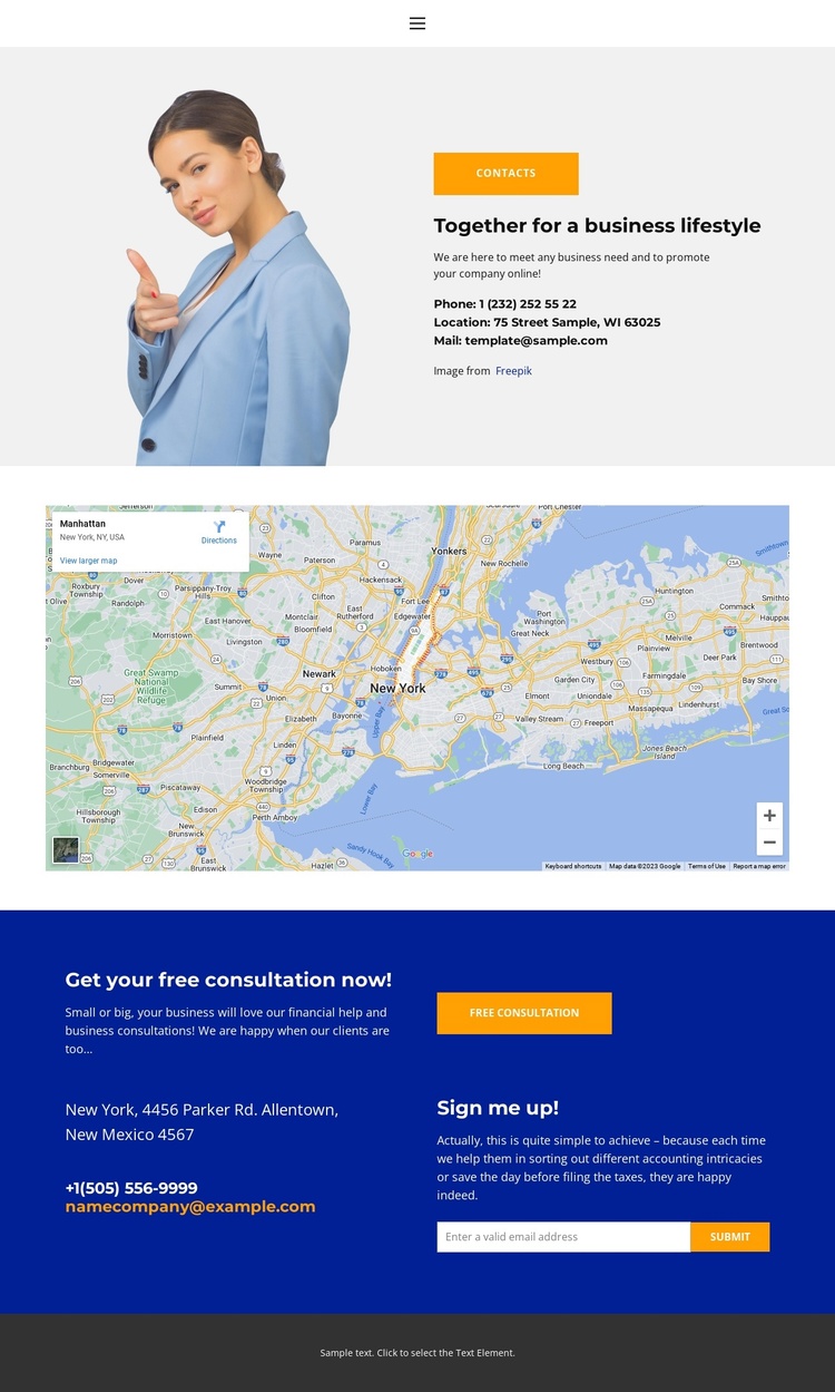 Find on the map Joomla Template