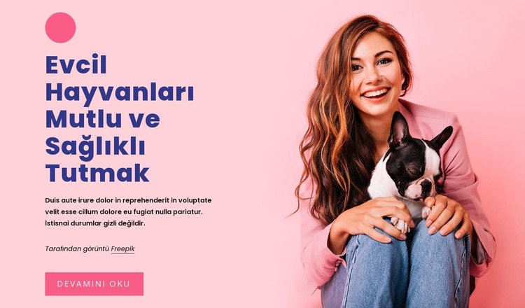 Evcil hayvanları sağlıklı tutmak CSS Şablonu