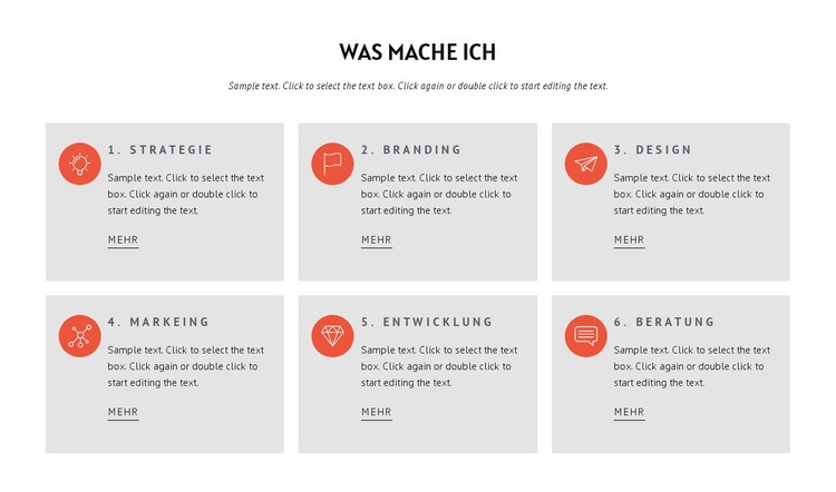 Was machen wir HTML Website Builder