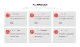 Was Machen Wir – Einfache Website-Vorlage