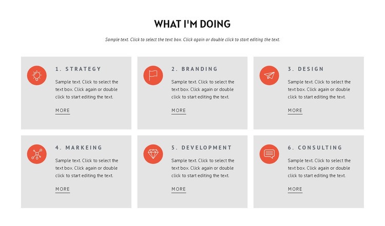 What we doing Homepage Design