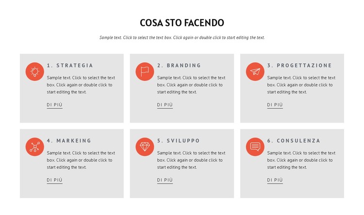 Quello che facciamo Modello CSS