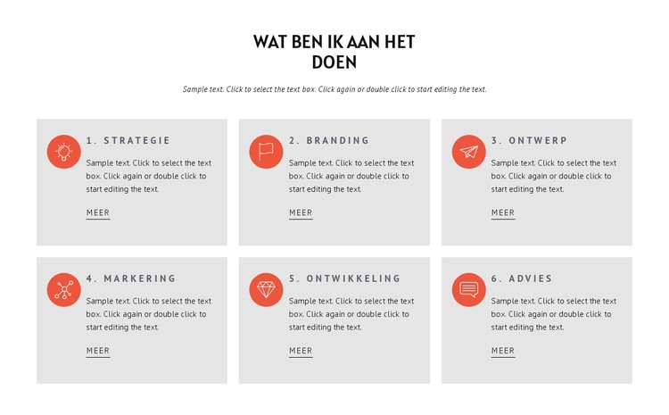 Wat we doen CSS-sjabloon