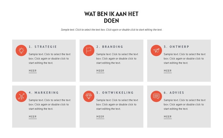 Wat we doen HTML5-sjabloon