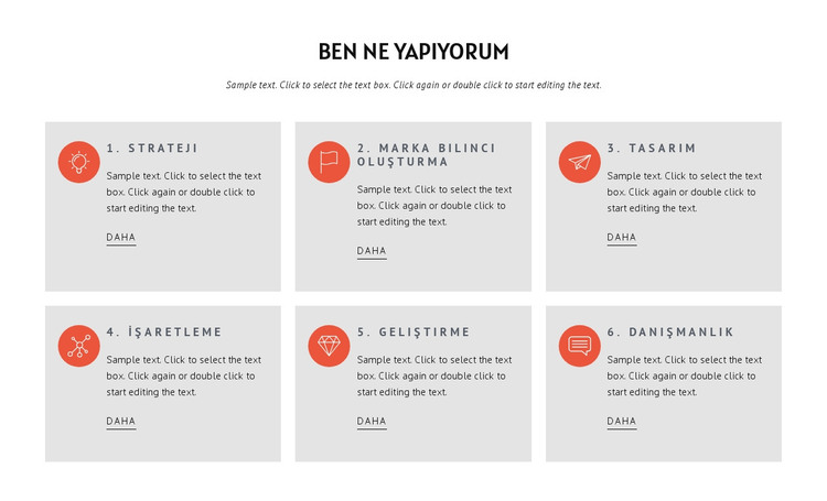 Ne yapıyoruz HTML Şablonu