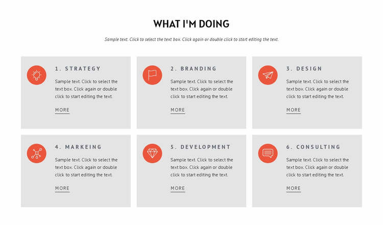 What we doing Website Template