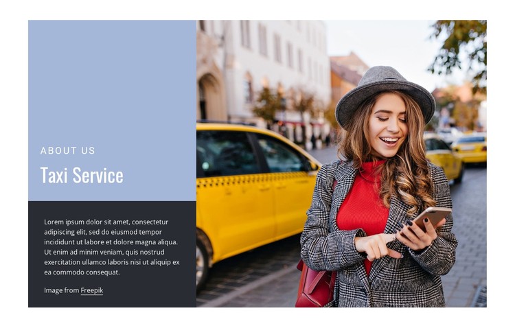 New York taxi service CSS Template