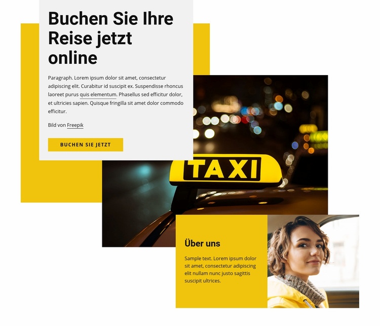 Buchen Sie unsere Reise online Website Builder-Vorlagen