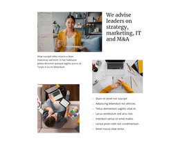 Strategy And Marketing - Free HTML Template