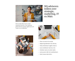 Meest Creatieve WordPress-Thema Voor Strategie En Marketing