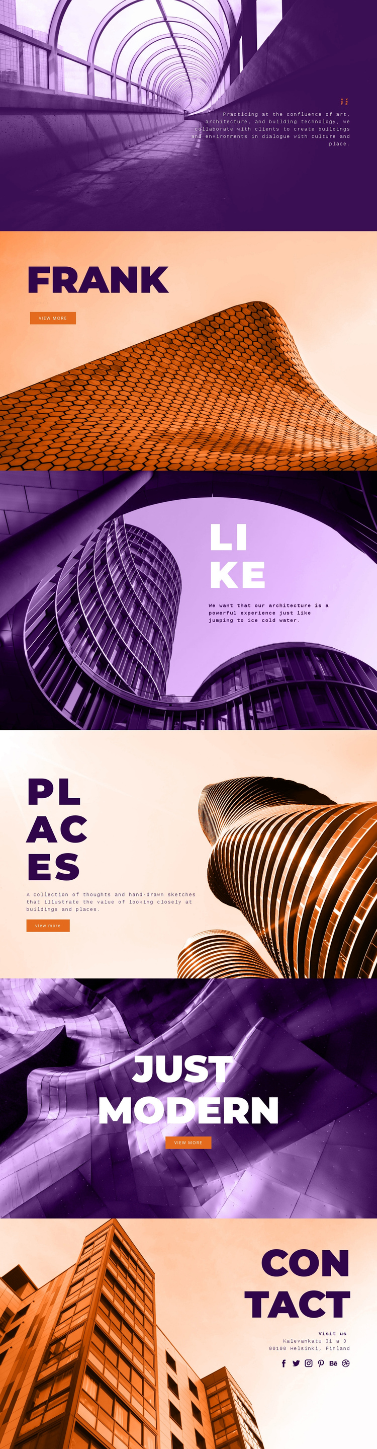 Innovative building art One Page Template