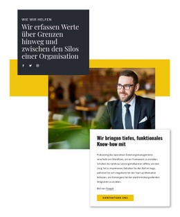 Premium-Website-Design Für Hilfe Vom Unternehmensberater