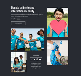 Donate Online To Any Charity - Web Template