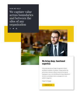 Help From Business Consultant - Customizable Professional HTML5 Template