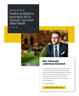 Segítség Az Üzleti Tanácsadótól – Reszponzív HTML5-Sablon