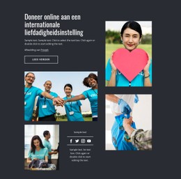 Doneer Online Aan Een Goed Doel Gratis CSS-Websitesjabloon