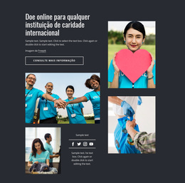 Doe Online Para Qualquer Instituição De Caridade - Tema WordPress Gratuito