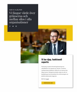 Hjälp Från Företagskonsult - Responsiv HTML5-Mall