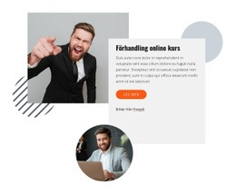 Webbplatsmall För Förhandling Online Kurs