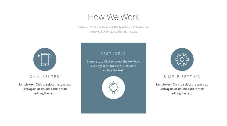 How the principle of work works CSS Template