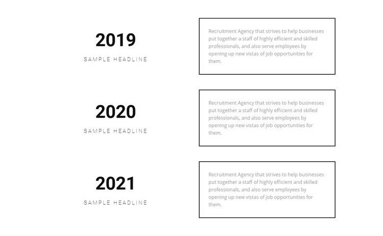 Success year after year Elementor Template Alternative