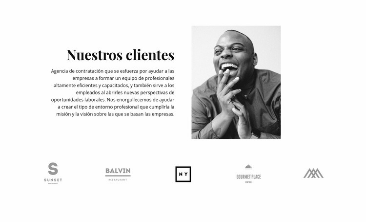 Nuestros clientes estan satisfechos Creador de sitios web HTML