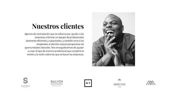 Nuestros clientes estan satisfechos Diseño de páginas web