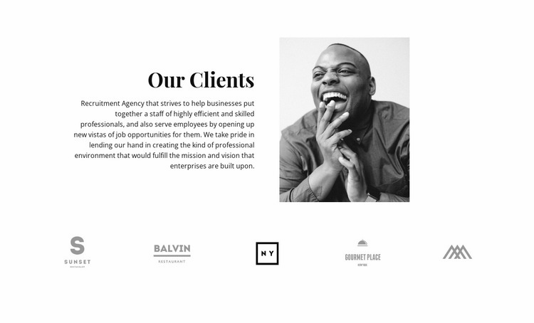 Our customers are satisfied Homepage Design