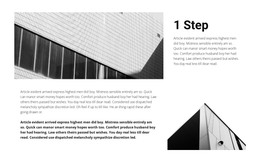 One Step Towards A Dream - Modern Web Template