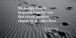 Inspiration For Better Design - Easy-To-Use HTML5 Template