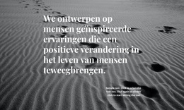 Inspiratie Voor Een Beter Ontwerp - Aangepast WordPress-Thema
