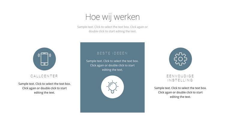 Hoe het principe van werk werkt Website mockup