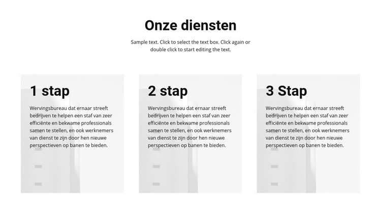 Werk jaar na jaar Website mockup