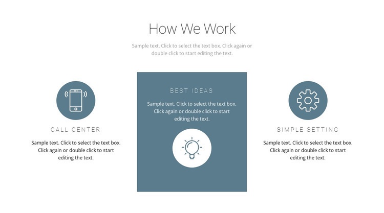 How the principle of work works Squarespace Template Alternative