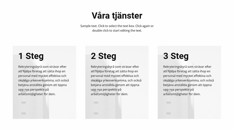 Arbeta år efter år CSS -mall