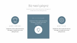 Çalışma Prensibi Nasıl Çalışır - Web Sitesi Maket Şablonu