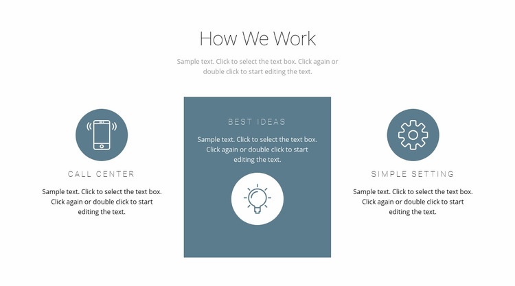 How the principle of work works Web Page Design