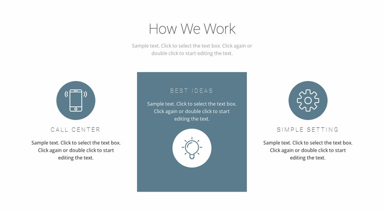 How the principle of work works Website Builder Templates